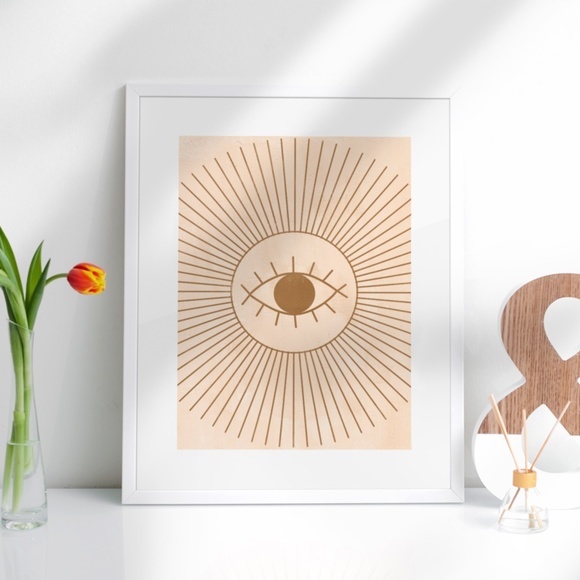 Wall Art Bohemian Celestial Print Poster Illustration Unframed - Picture 3 of 6